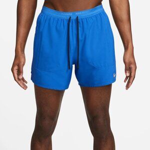 Nike Stride Dri-FIT 5" Brief Lined Running Shorts Game Royal Blue Size Large